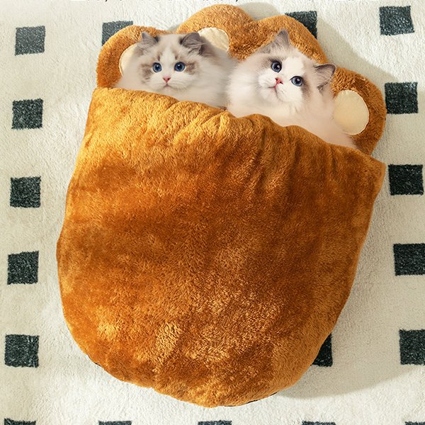 Unmatched Warmth Animal-Shaped Cat Bed - Chicken - Bear