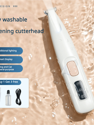 Waterproof LED light Pet Paw&Hair Trimmer