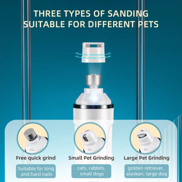 Rechargeable Cordless Pet Nail Trimmer Pet Nail Grinder