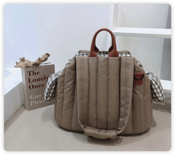 Gingham Portable Soft Multi-Purpose Dog & Cat Carrier Bag