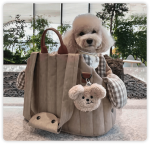 Gingham Portable Soft Multi-Purpose Dog & Cat Carrier Bag