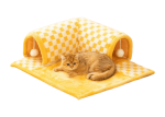 Tunnel Cushion Combined Cat House, Short Plush Version