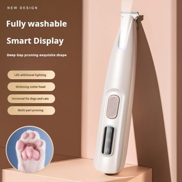 Waterproof LED light Pet Paw&Hair Trimmer