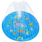 Non-Slip Splash Outdoor Water Pet Toys Fun Backyard Fountain Play Mat