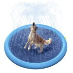 Non-Slip Splash Outdoor Water Pet Toys Fun Backyard Fountain Play Mat