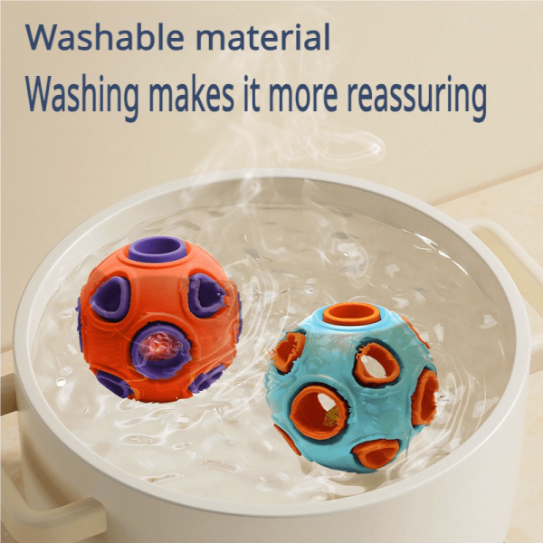 Pet toy ball for teething and slow feeding