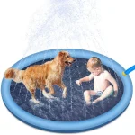 Non-Slip Splash Outdoor Water Pet Toys Fun Backyard Fountain Play Mat