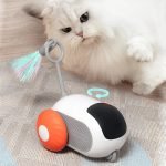 Interactive Feather Toy with Remote for Pets