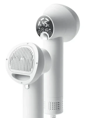 Low Noise Pet Hair Dryer with Slicker Brush