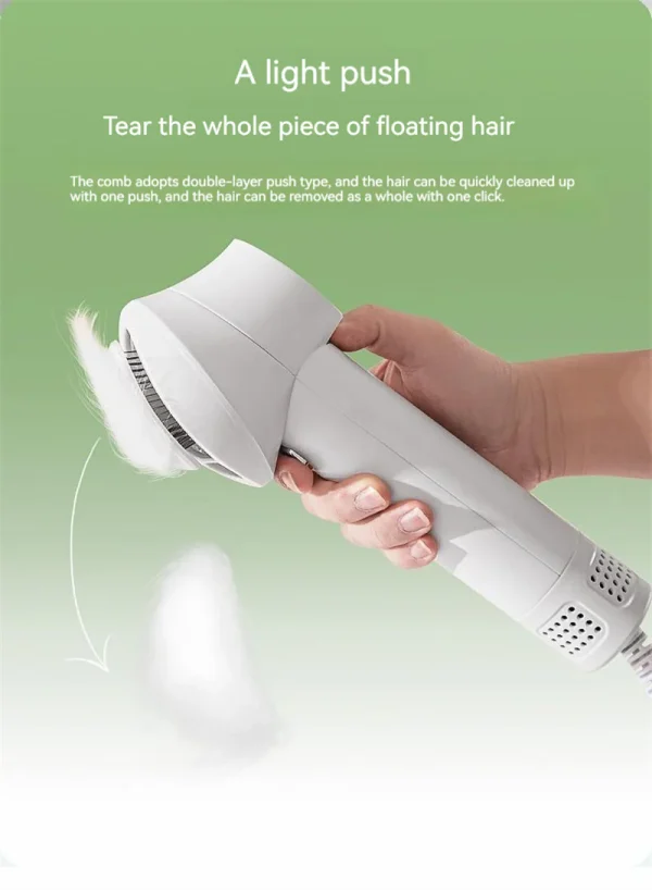 Low Noise Pet Hair Dryer with Slicker Brush