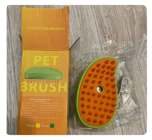 Steamy Pet Brush: Electric Spray Grooming Combo photo review