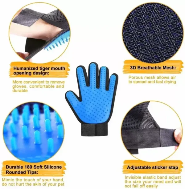 Pet Grooming and Deshedding Glove