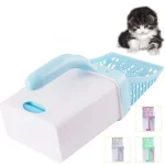 Cat Litter Box with Attached Litter Scoop
