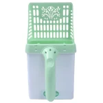 Cat Litter Box with Attached Litter Scoop