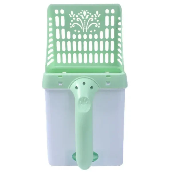 Cat Litter Box with Attached Litter Scoop
