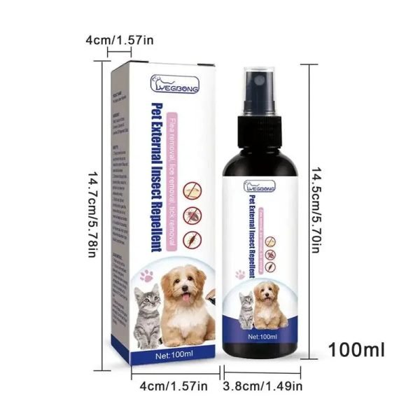 PET (Dog/Cat) Anti-Flea-Tick Repellent (100ml)