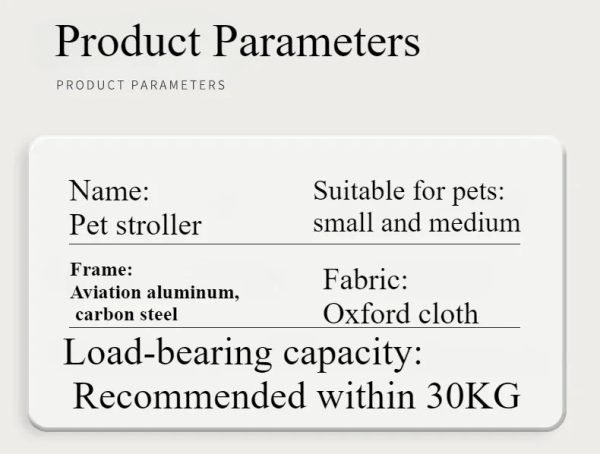 Pet Bassinet Detachable Stroller