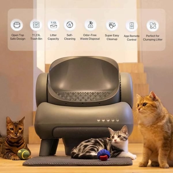 CAT Smart Litter-Box (Self-Cleaning-No Odor)