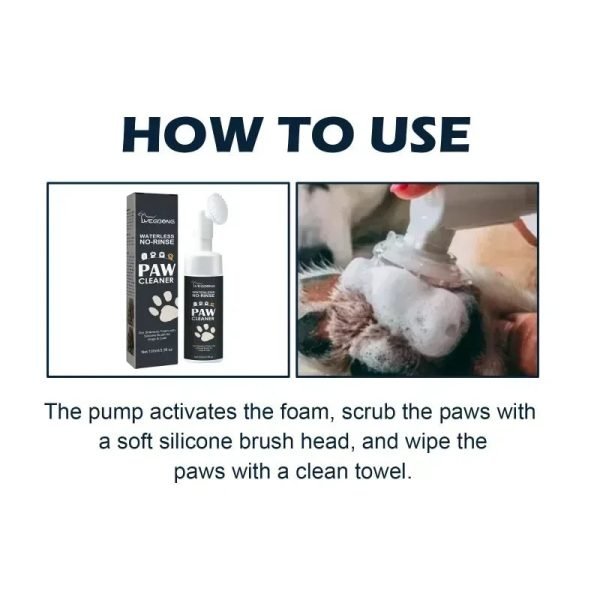 PET Paw Washing Foam