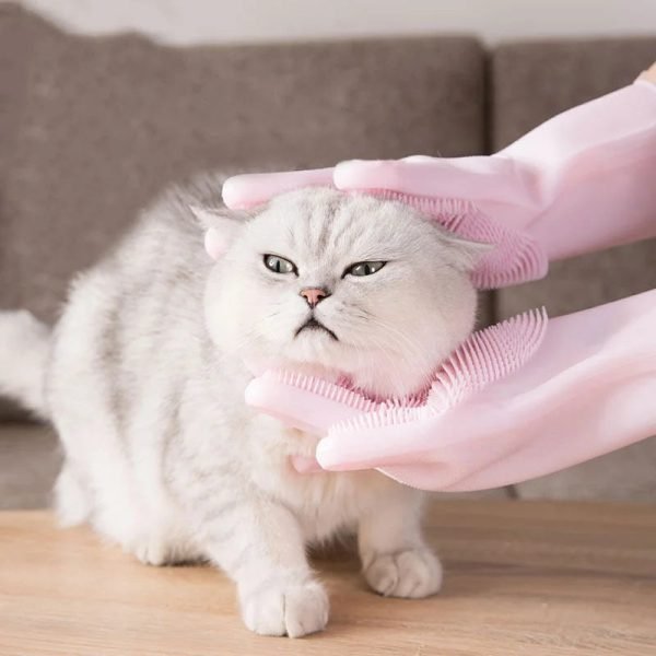 PET Bath Massage Gloves