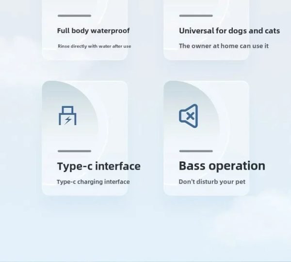 PET Pro Dog/Cat Grooming Clippers (LED Light/Display/Low-noise)