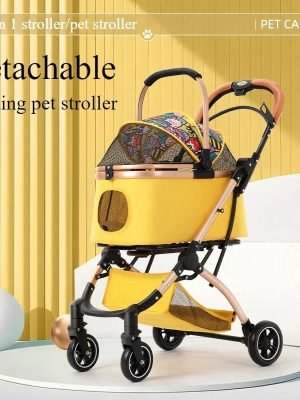 Pet Bassinet Detachable Stroller