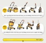 Pet Bassinet Detachable Stroller