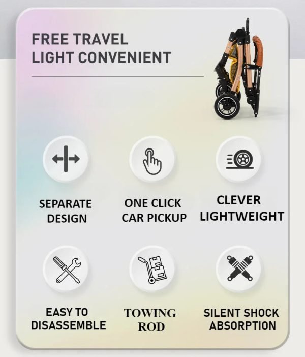 Pet Bassinet Detachable Stroller