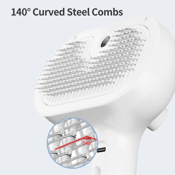 3-IN-1 Self Cleaning Pet Spray Hair Comb