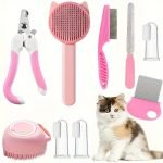 PET (8Pcs) Cat Brush Beauty Kit