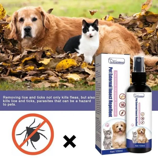 PET (Dog/Cat) Anti-Flea-Tick Repellent (100ml)
